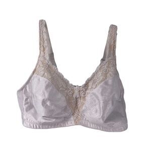 Jodee Mastectomy Bra Size 42C White Back Closure Wireless Lace Detail Comfort